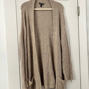 Eileen Fisher Tan Knit Cardigan Sweater